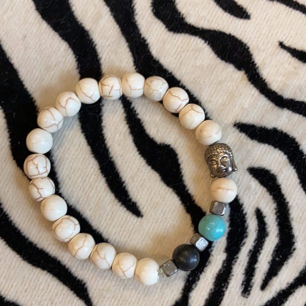Stackable Beaded Bracelets With Hamsa And Buddha - image 3